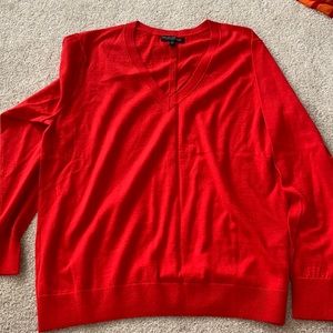 Womens red banana republic 100% merino wool